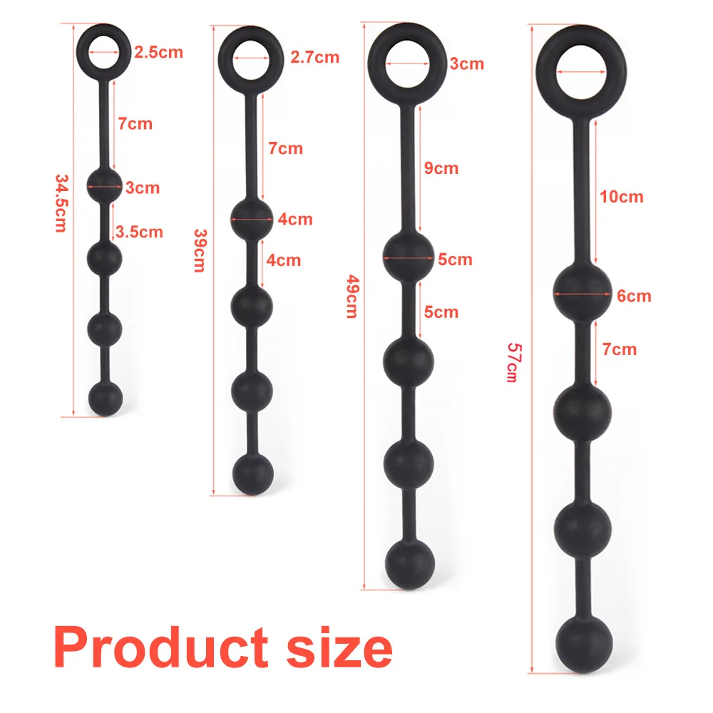 Silicone Big Anal Beads Balls Butt Plug Vaginal Balls Erotic Sex Toys for Women Anus Masturbator Anus Dilator Prostate Massager Silicone Big Anal Beads Balls Butt Plug Vaginal Balls Erotic Sex Toys for Women Anus Masturbator Anus Dilator Prostate Massager