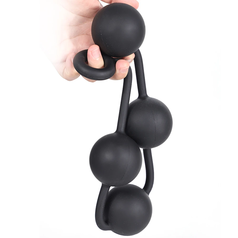 Silicone Big Anal Beads Balls Butt Plug Vaginal Balls Erotic Sex Toys for Women Anus Masturbator Anus Dilator Prostate Massager Silicone Big Anal Beads Balls Butt Plug Vaginal Balls Erotic Sex Toys for Women Anus Masturbator Anus Dilator Prostate Massager