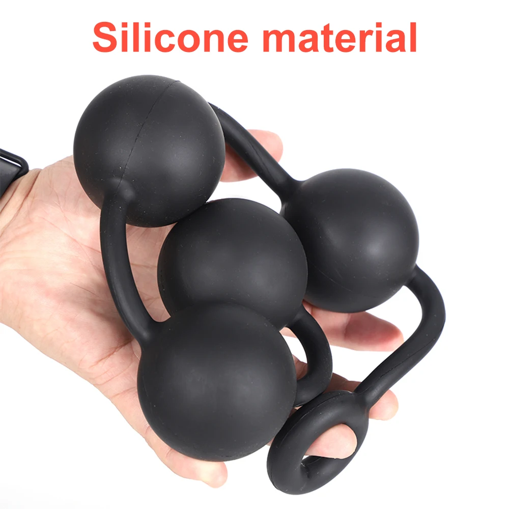 Silicone Big Anal Beads Balls Butt Plug Vaginal Balls Erotic Sex Toys for Women Anus Masturbator Anus Dilator Prostate Massager Silicone Big Anal Beads Balls Butt Plug Vaginal Balls Erotic Sex Toys for Women Anus Masturbator Anus Dilator Prostate Massager