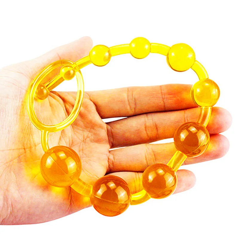 Soft Rubber Anal Toys Stimulator Ball Beads Butt Plug Masturbation No Vibrator Adult Sex Products for Women Men Gay Couple