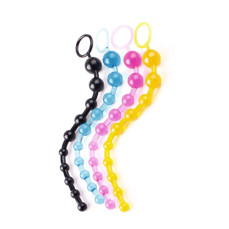 Soft Rubber Anal Toys Stimulator Ball Beads Butt Plug Masturbation No Vibrator Adult Sex Products for Women Men Gay Couple