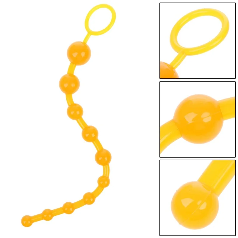 Soft Rubber Anal Toys Stimulator Ball Beads Butt Plug Masturbation No Vibrator Adult Sex Products for Women Men Gay Couple