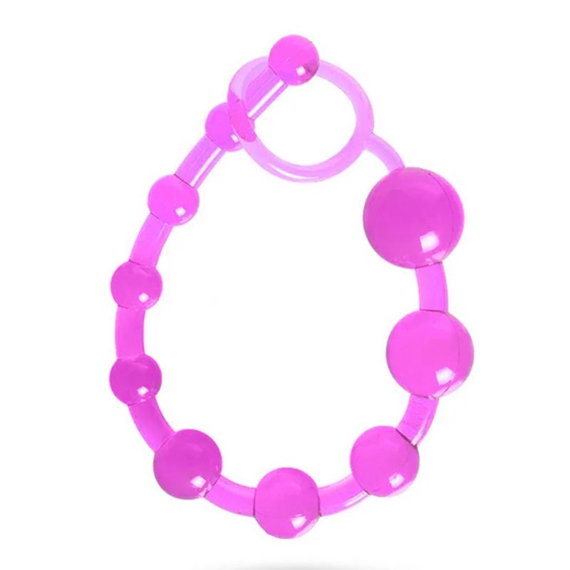 Soft Rubber Anal Toys Stimulator Ball Beads Butt Plug Masturbation No Vibrator Adult Sex Products for Women Men Gay Couple