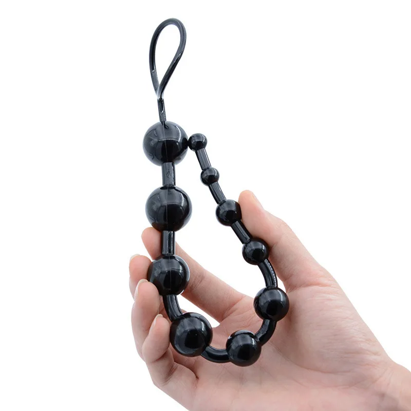 Soft Rubber Anal Toys Stimulator Ball Beads Butt Plug Masturbation No Vibrator Adult Sex Products for Women Men Gay Couple