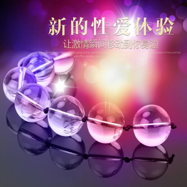 Glass Anal Beads Vaginal Balls Anal Plug Butt Plug Sex Toys for couples Dilatador Chain Bead Vagina Plug Erotic Sex Game Product