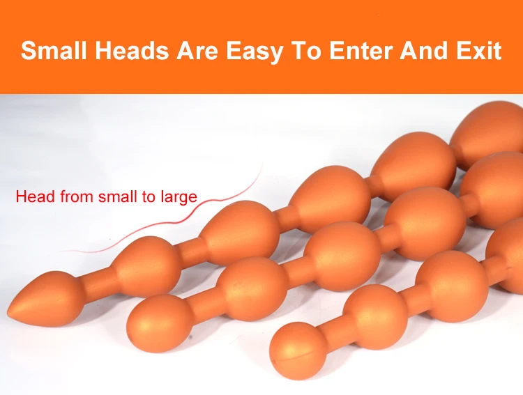 New Model Round Eggs And Water Droplet Shape Anal Plug Sex Toys Progressive Anal Dilator From Small To Large Anus Six Beads