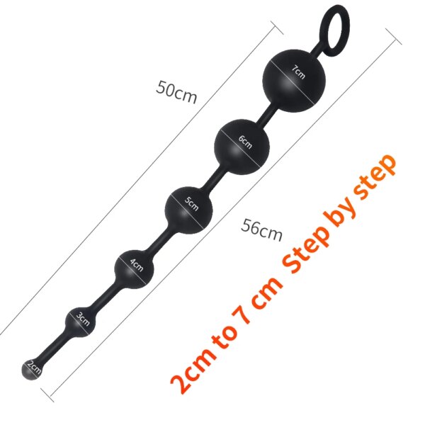 2CM-7CM Size Anal Beads Balls Butt Plug Anal Masturbator Anus Vaginal Dilators Anal Plug Sex Toys For Men Women But Plug Dildo