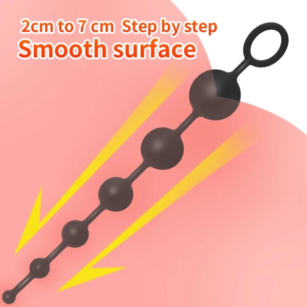 2CM-7CM Size Anal Beads Balls Butt Plug Anal Masturbator Anus Vaginal Dilators Anal Plug Sex Toys For Men Women But Plug Dildo