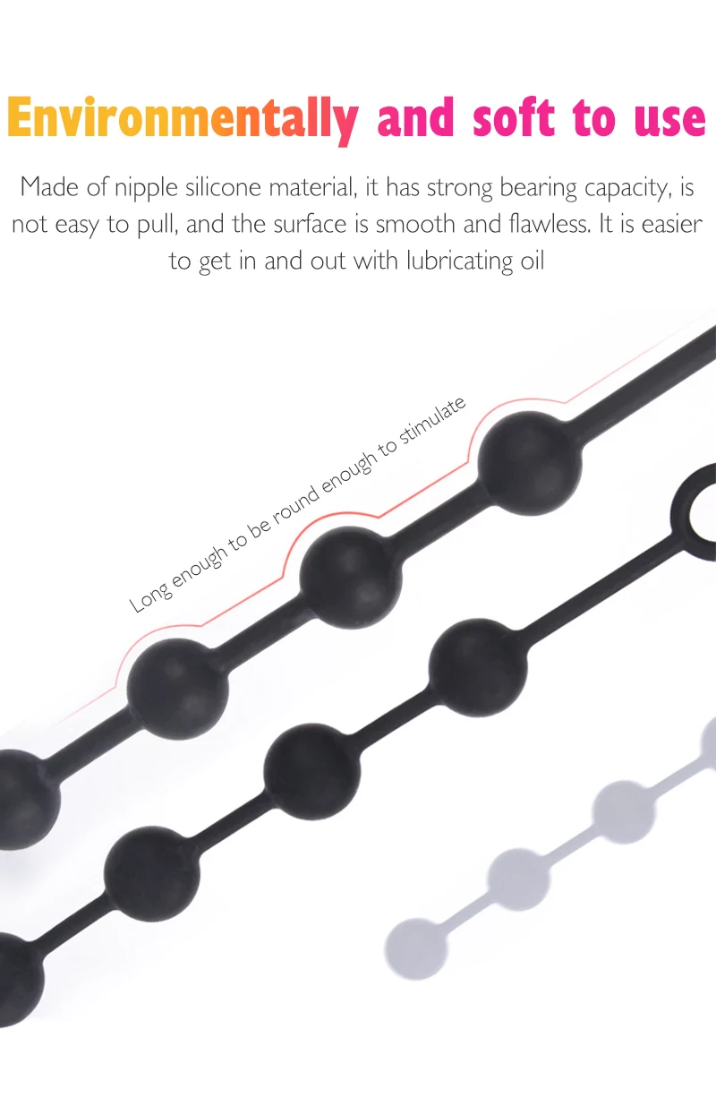 2CM-7CM Size Anal Beads Balls Butt Plug Anal Masturbator Anus Vaginal Dilators Anal Plug Sex Toys For Men Women But Plug Dildo