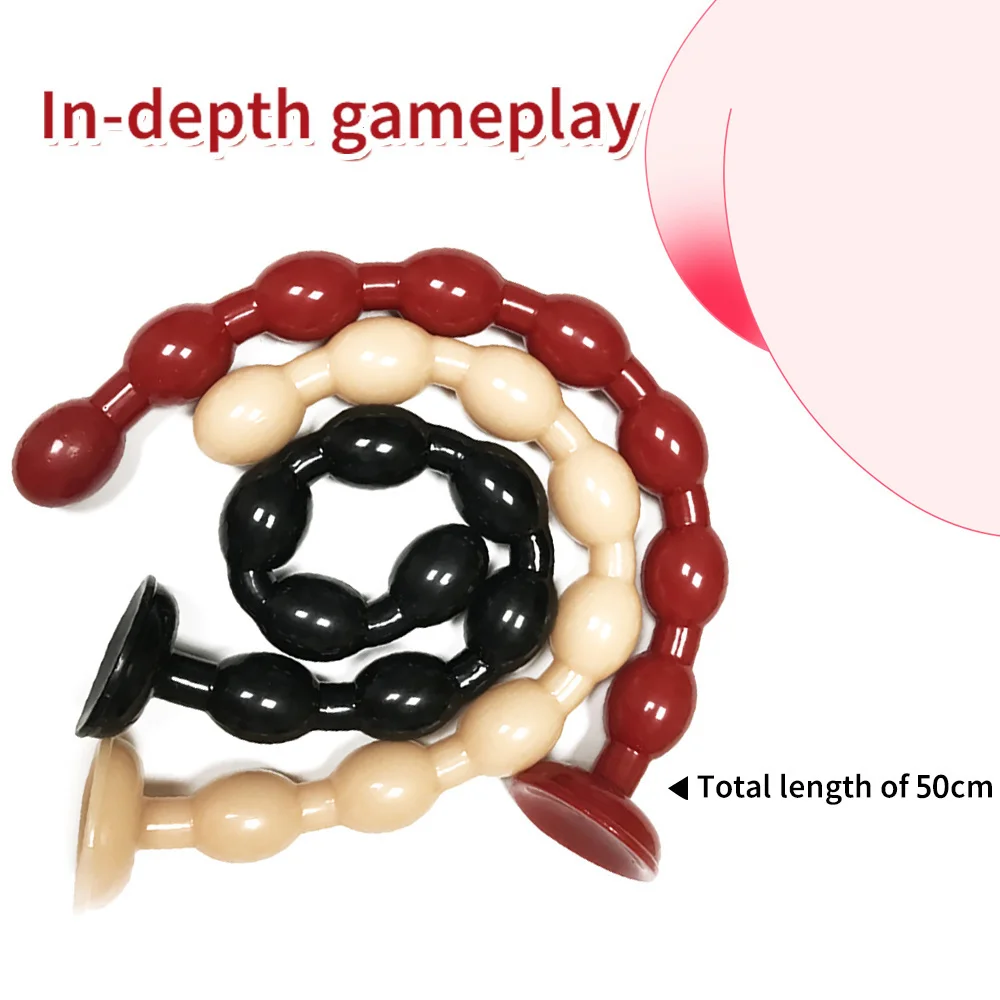 50cm Super Long Anal Beads Soft Huge Anal Plug Ass Dilator Anal Trainer Men Prostate Massager Dildo Anus Sex Toys For Women Men