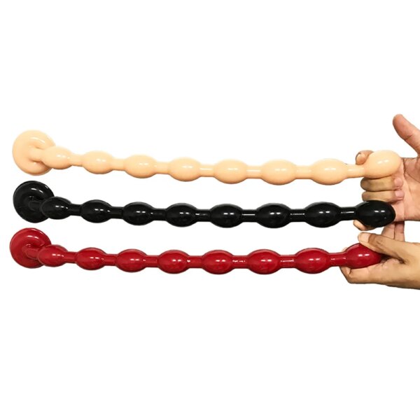 50cm Super Long Anal Beads Soft Huge Anal Plug Ass Dilator Anal Trainer Men Prostate Massager Dildo Anus Sex Toys For Women Men