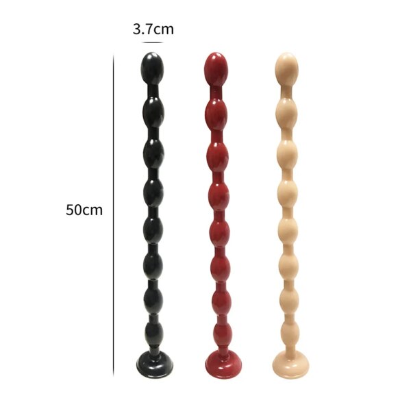 50cm Super Long Anal Beads Soft Huge Anal Plug Ass Dilator Anal Trainer Men Prostate Massager Dildo Anus Sex Toys For Women Men
