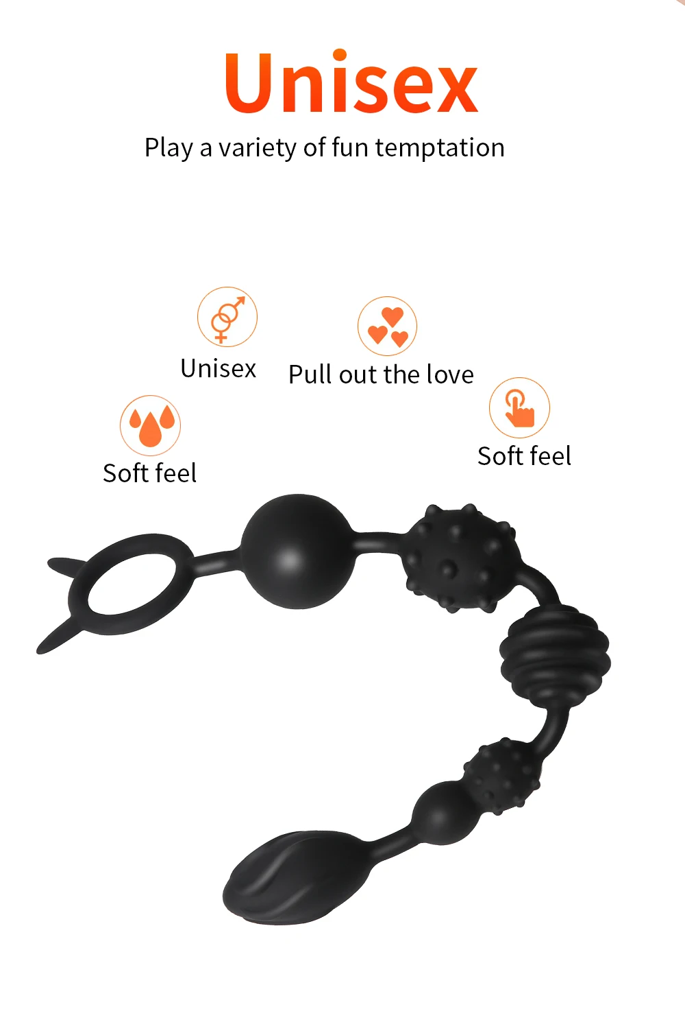 66cm Super Long Anal Beads Anal Plug Prostate Massage Big Butt Plug Vaginal Balls Anal Stimulation Pull Bead Dildo Deep Anal Toy