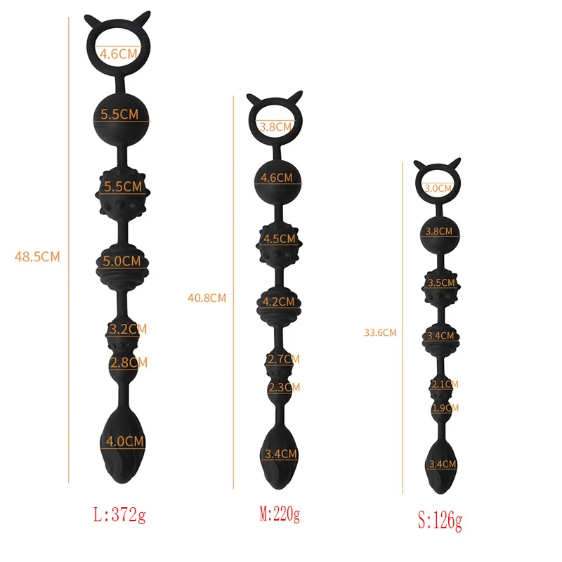 66cm Super Long Anal Beads Anal Plug Prostate Massage Big Butt Plug Vaginal Balls Anal Stimulation Pull Bead Dildo Deep Anal Toy