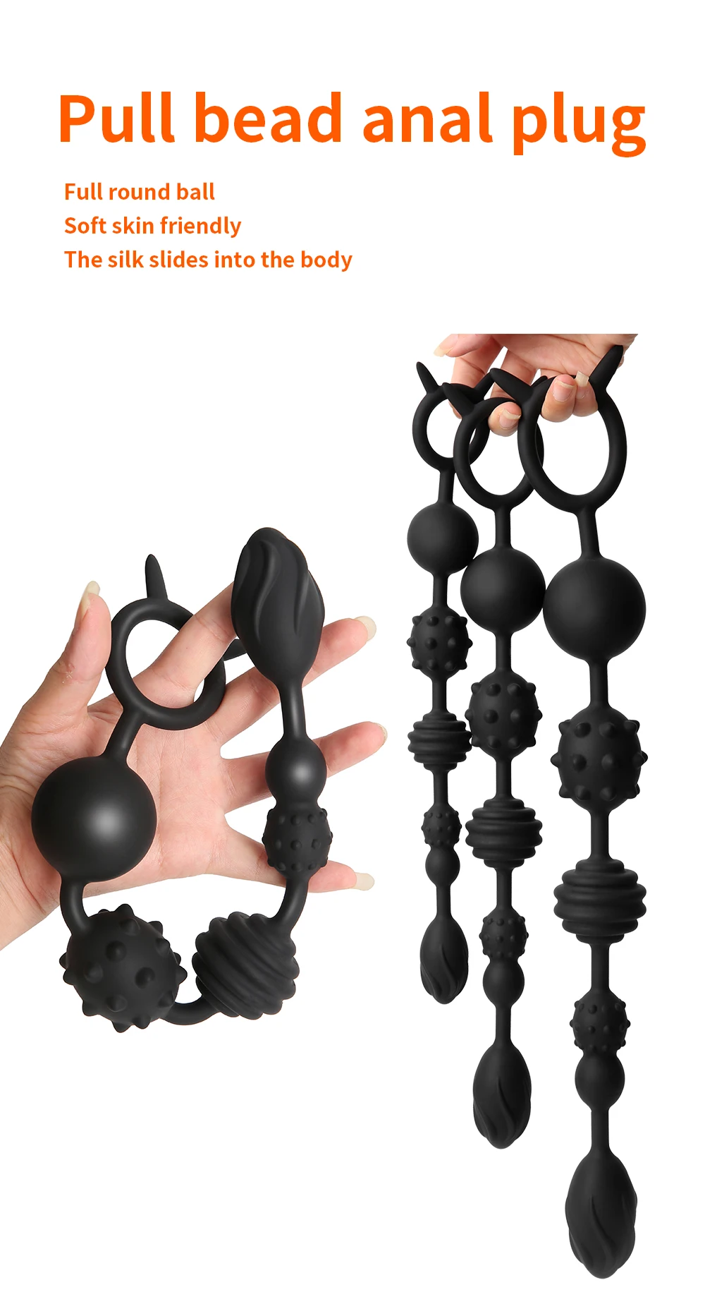 66cm Super Long Anal Beads Anal Plug Prostate Massage Big Butt Plug Vaginal Balls Anal Stimulation Pull Bead Dildo Deep Anal Toy