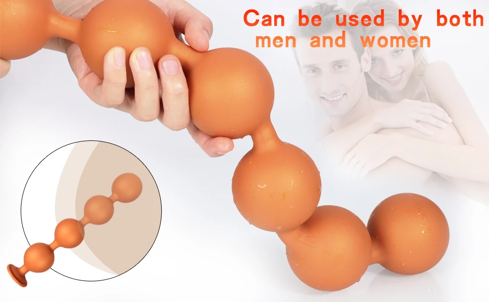66cm Super Long Anal Beads Anal Plug Prostate Massage Big Butt Plug Vaginal Balls Anal Stimulation Pull Bead Dildo Deep Anal Toy