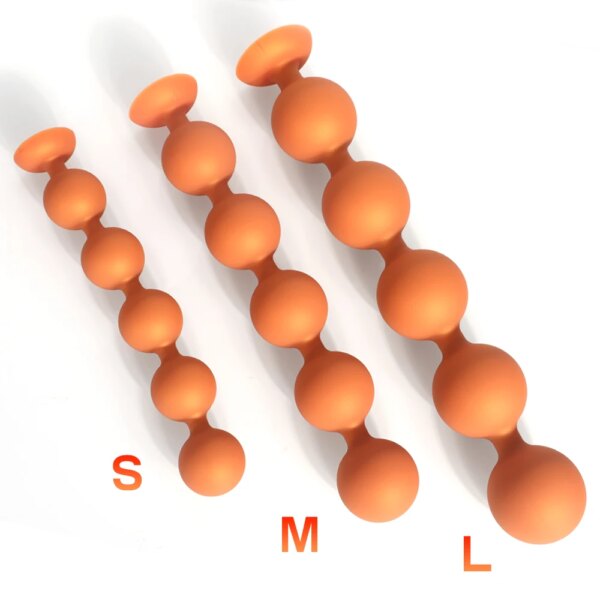 66cm Super Long Anal Beads Anal Plug Prostate Massage Big Butt Plug Vaginal Balls Anal Stimulation Pull Bead Dildo Deep Anal Toy