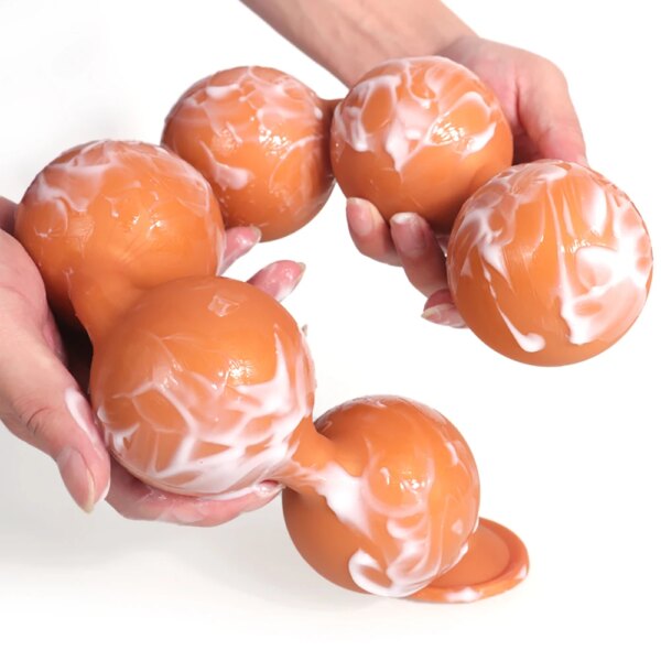 66cm Super Long Anal Beads Anal Plug Prostate Massage Big Butt Plug Vaginal Balls Anal Stimulation Pull Bead Dildo Deep Anal Toy
