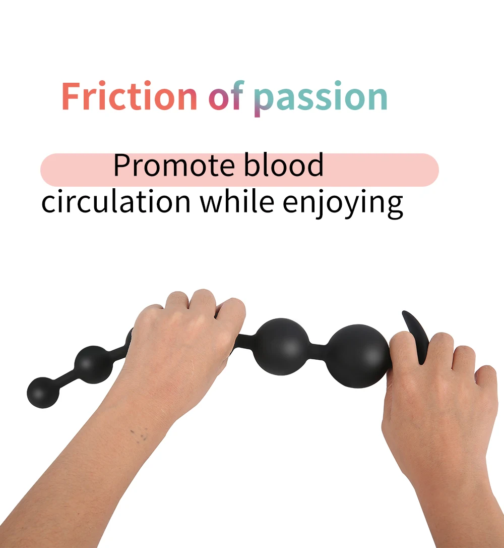 Silicone Anal Beads Long Butt Plug Prostate Massage Anal Stimulation Vaginal Balls Adult Sex Toys For Men Women Masturbation