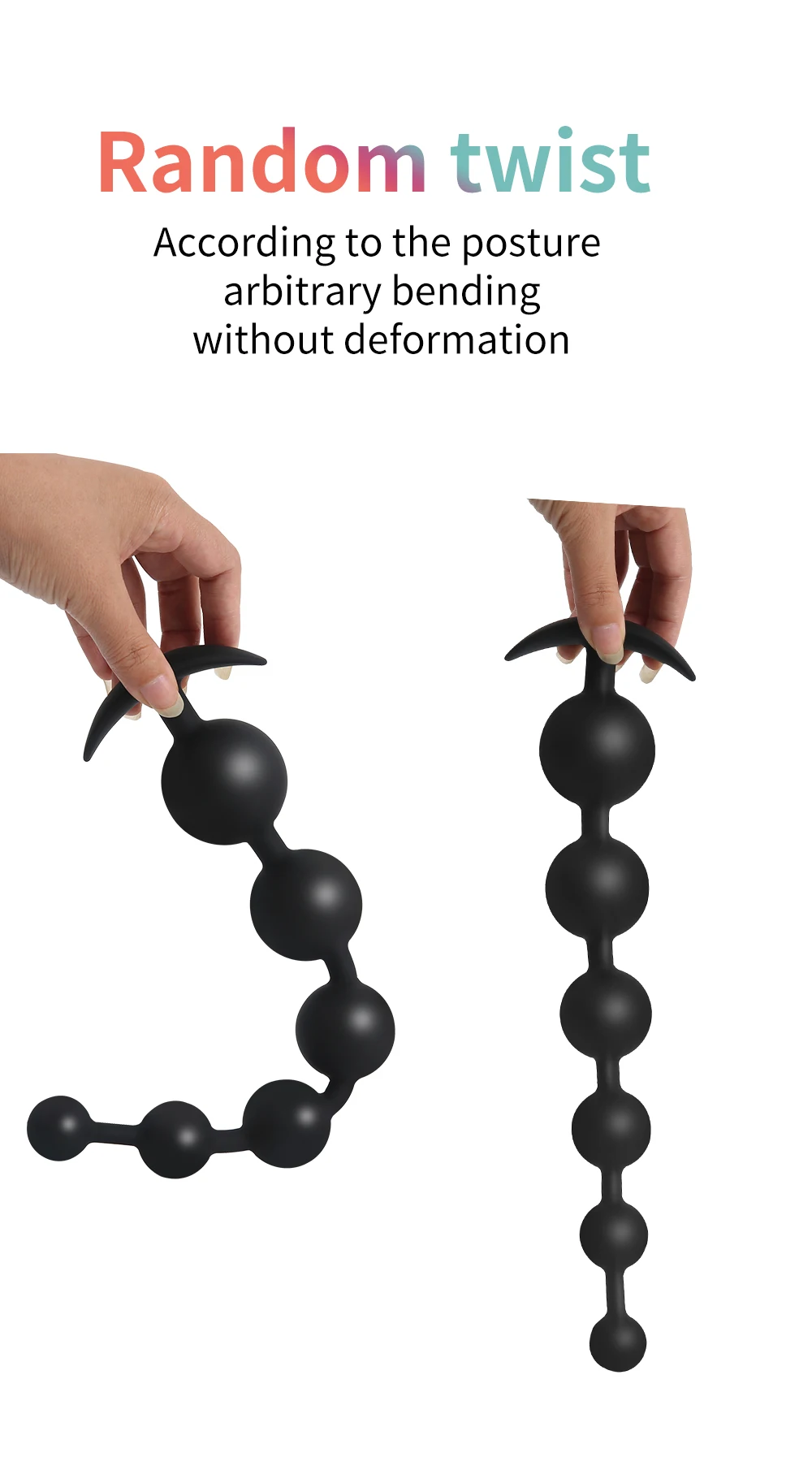 Silicone Anal Beads Long Butt Plug Prostate Massage Anal Stimulation Vaginal Balls Adult Sex Toys For Men Women Masturbation