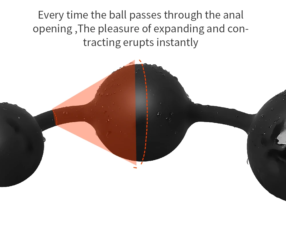 Silicone Anal Beads Long Butt Plug Prostate Massage Anal Stimulation Vaginal Balls Adult Sex Toys For Men Women Masturbation
