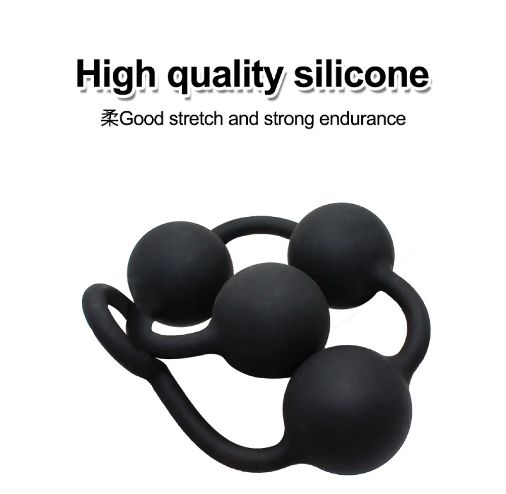 Silicone Anal Beads Long Butt Plug Prostate Massage Anal Stimulation Vaginal Balls Adult Sex Toys For Men Women Masturbation