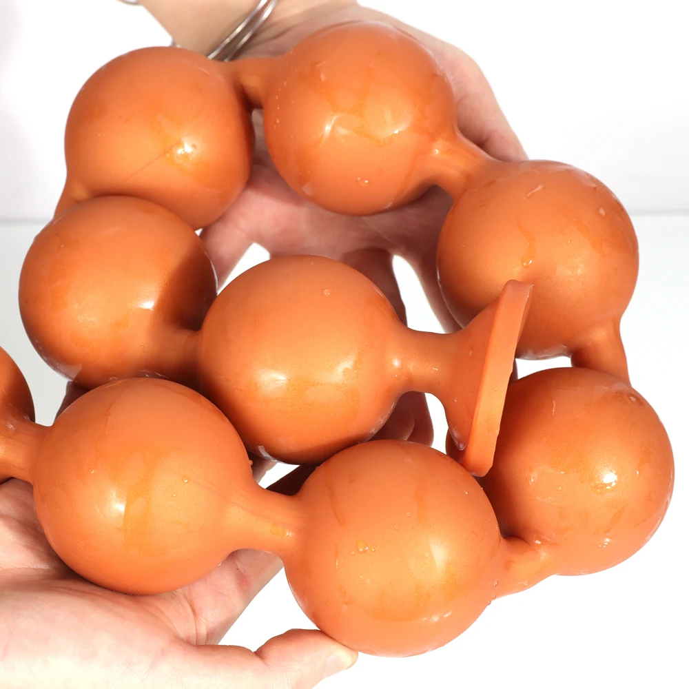 Silicone Anal Beads Long Butt Plug Prostate Massage Anal Stimulation Vaginal Balls Adult Sex Toys For Men Women Masturbation