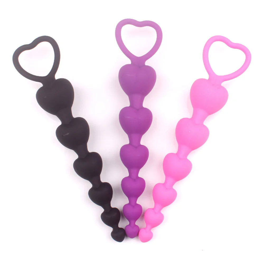 Silicone Anal Beads Long Butt Plug Prostate Massage Anal Stimulation Vaginal Balls Adult Sex Toys For Men Women Masturbation