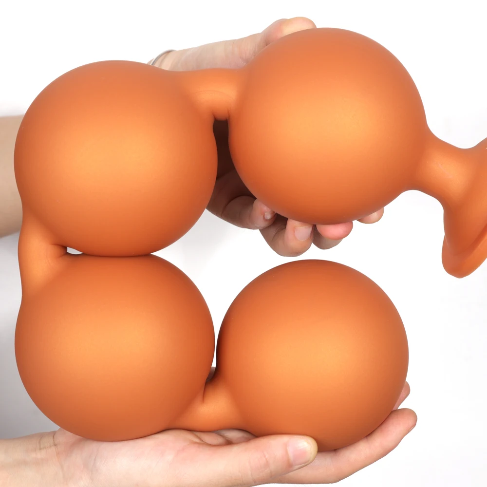 Silicone Anal Beads Long Butt Plug Prostate Massage Anal Stimulation Vaginal Balls Adult Sex Toys For Men Women Masturbation