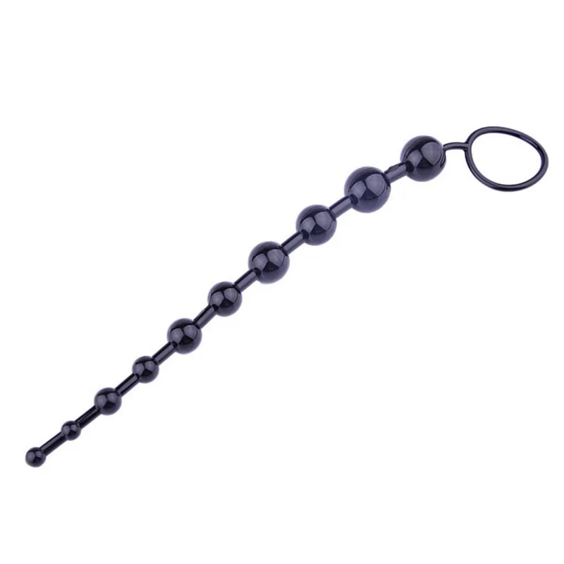 10 beads Soft Rubber Anal Plug Beads Long Orgasm Vagina Clit Pull Ring Ball Butt Toys Adults Women Stimulator Sex Accessories