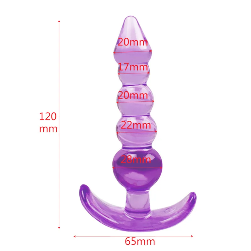 10 beads Soft Rubber Anal Plug Beads Long Orgasm Vagina Clit Pull Ring Ball Butt Toys Adults Women Stimulator Sex Accessories