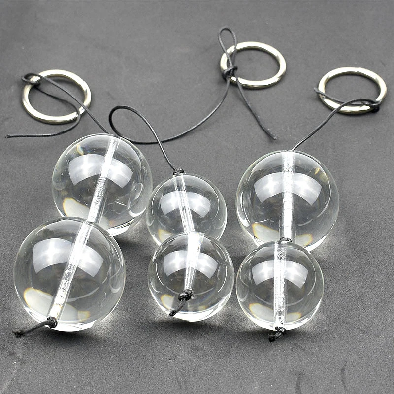 Samox Super big glass ball 40mm 50mm anal plug beads vagina training vaginal ball smart ball sex toys for Gay Women Men