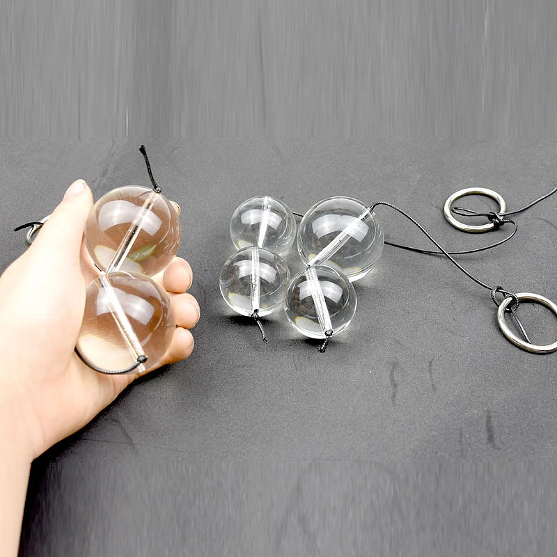 Samox Super big glass ball 40mm 50mm anal plug beads vagina training vaginal ball smart ball sex toys for Gay Women Men