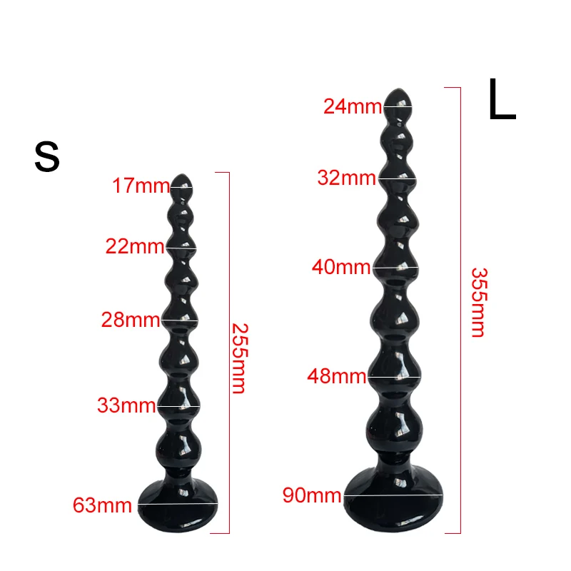 Large Anal Plugs Long Anal Beads Balls Butt Plug Adult Sex Toys For Women Men Gay Anus Masturbator Expander Buttplug Dilatador