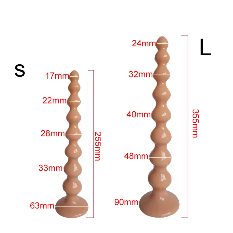 Large Anal Plugs Long Anal Beads Balls Butt Plug Adult Sex Toys For Women Men Gay Anus Masturbator Expander Buttplug Dilatador