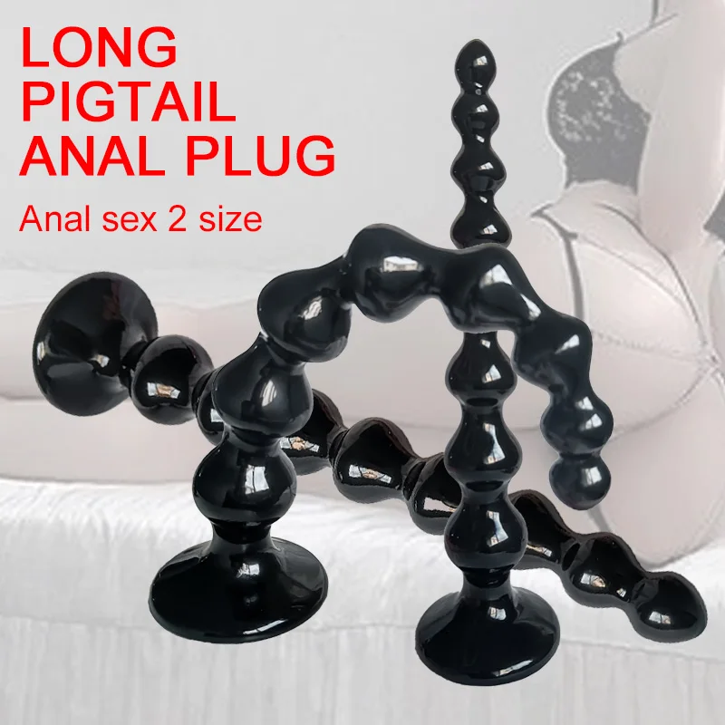 Large Anal Plugs Long Anal Beads Balls Butt Plug Adult Sex Toys For Women Men Gay Anus Masturbator Expander Buttplug Dilatador