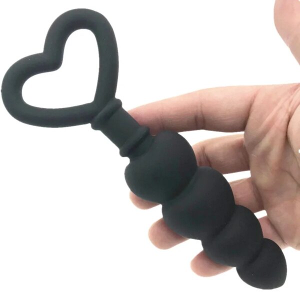 Silicone Anal Beads Butt Plug Anus Dilator Expander Masturbation Anal Plug G Spot Stimulator Adult Games Sex Toys For Beginner