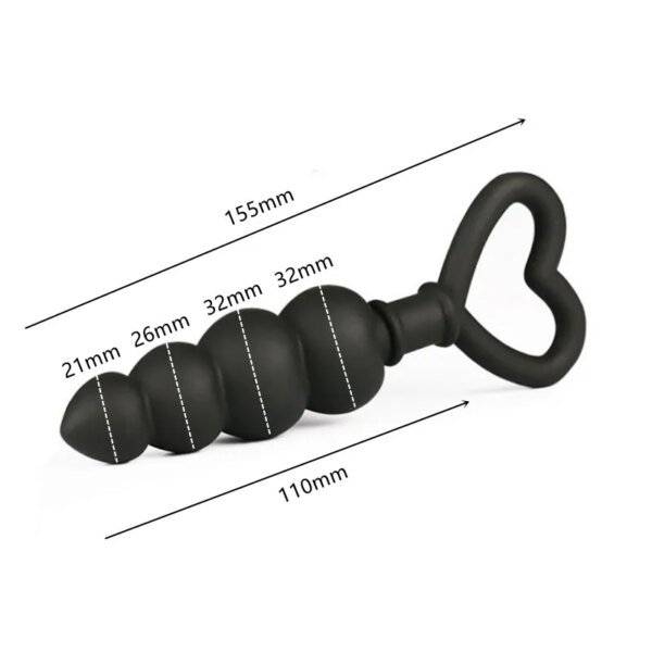 Silicone Anal Beads Butt Plug Anus Dilator Expander Masturbation Anal Plug G Spot Stimulator Adult Games Sex Toys For Beginner