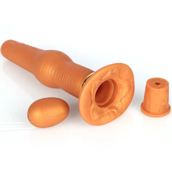 Airflow Push Vagina/Anus Lay Eggs Butt Anal Plug Silicone Beads Ovipositor Experience Laying Eggs Stimulate Prostate Massage Toy