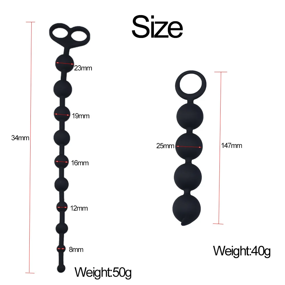 Silicone Big Anal Beads Balls Butt Plug Adults Erotic Sex Toys For Women Anus Masturbator Dilator Expander But Prostate Massager