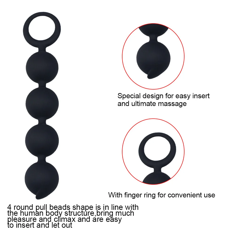 Silicone Big Anal Beads Balls Butt Plug Adults Erotic Sex Toys For Women Anus Masturbator Dilator Expander But Prostate Massager