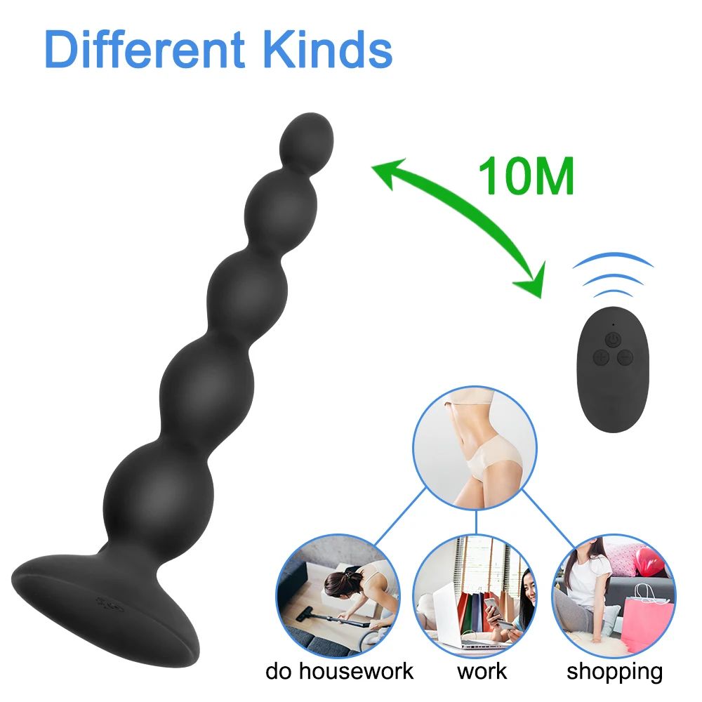 17-30mm Electric Butt Plug Anal Beads For Women Vibrator Vaginal Balls Men Anus Dilator Dildo Female Masturbator Sex Toys Erotic