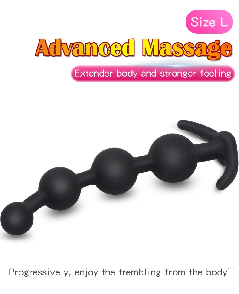 Silicone Anal Beads Butt Plug Anal Balls Buttplug Sex Toys for Beginners Men and Women Gay Erotic Toy Sex Shop Goods for Adults