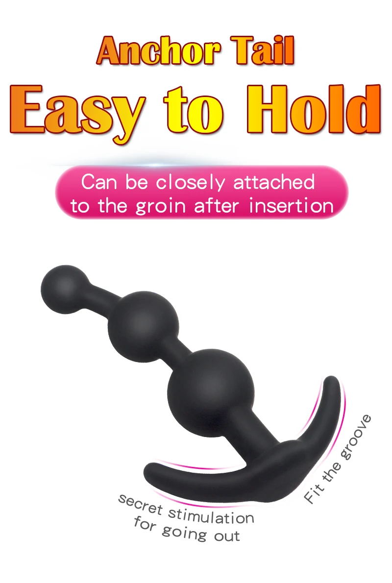 Silicone Anal Beads Butt Plug Anal Balls Buttplug Sex Toys for Beginners Men and Women Gay Erotic Toy Sex Shop Goods for Adults