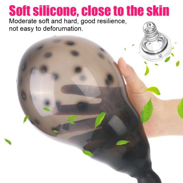 Inflatable 14cm Anal Beads For Women Vaginal Dilator Men Butt Plug Expander 18-52cm Big Dildos Female Masturbator Sex Toys Adult