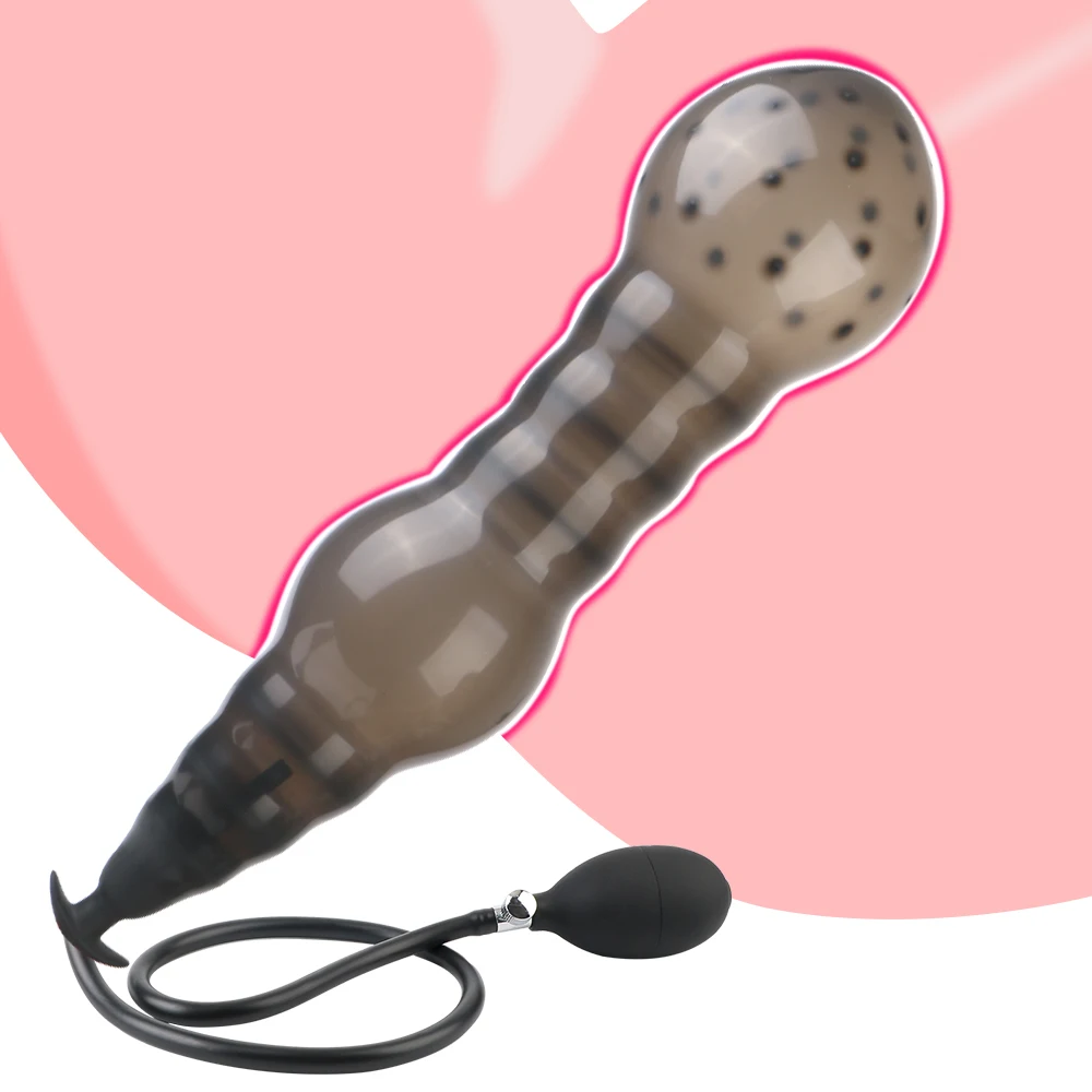 Inflatable 14cm Anal Beads For Women Vaginal Dilator Men Butt Plug Expander 18-52cm Big Dildos Female Masturbator Sex Toys Adult