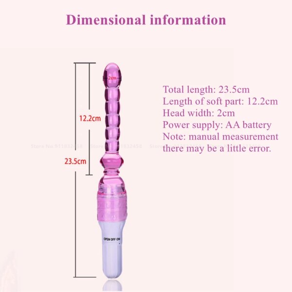 Anus Backyard Beads Anal Balls Long Anal Plug With Vibrating Prostata Massage Butt Plug Sex Toys for Women Men Adults Products