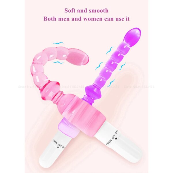 Anus Backyard Beads Anal Balls Long Anal Plug With Vibrating Prostata Massage Butt Plug Sex Toys for Women Men Adults Products