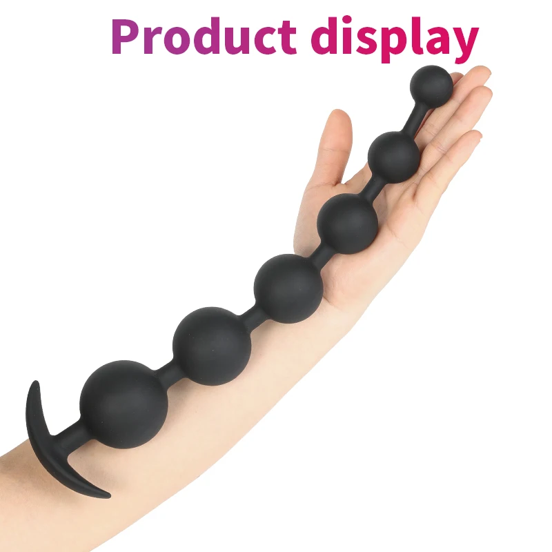 Silicone Anal Beads Anal Plug Pull Beads Anal Dilator Dildo Masturbator Butt Plug Prostatic Stimulation Sex Toys for Woman Man