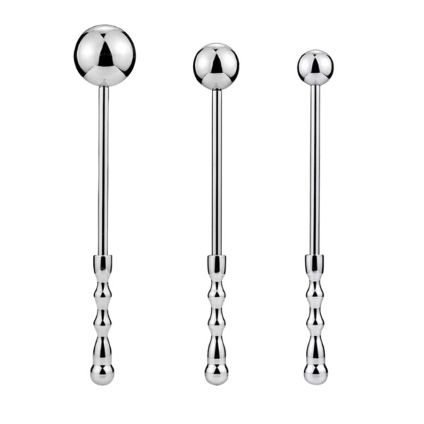 Anal Bead Sex Toys of Metal Handheld Butt Plug Ball Pestle with Fetish Whip for Women BDSM Anue Prostate Massage Erotic Products